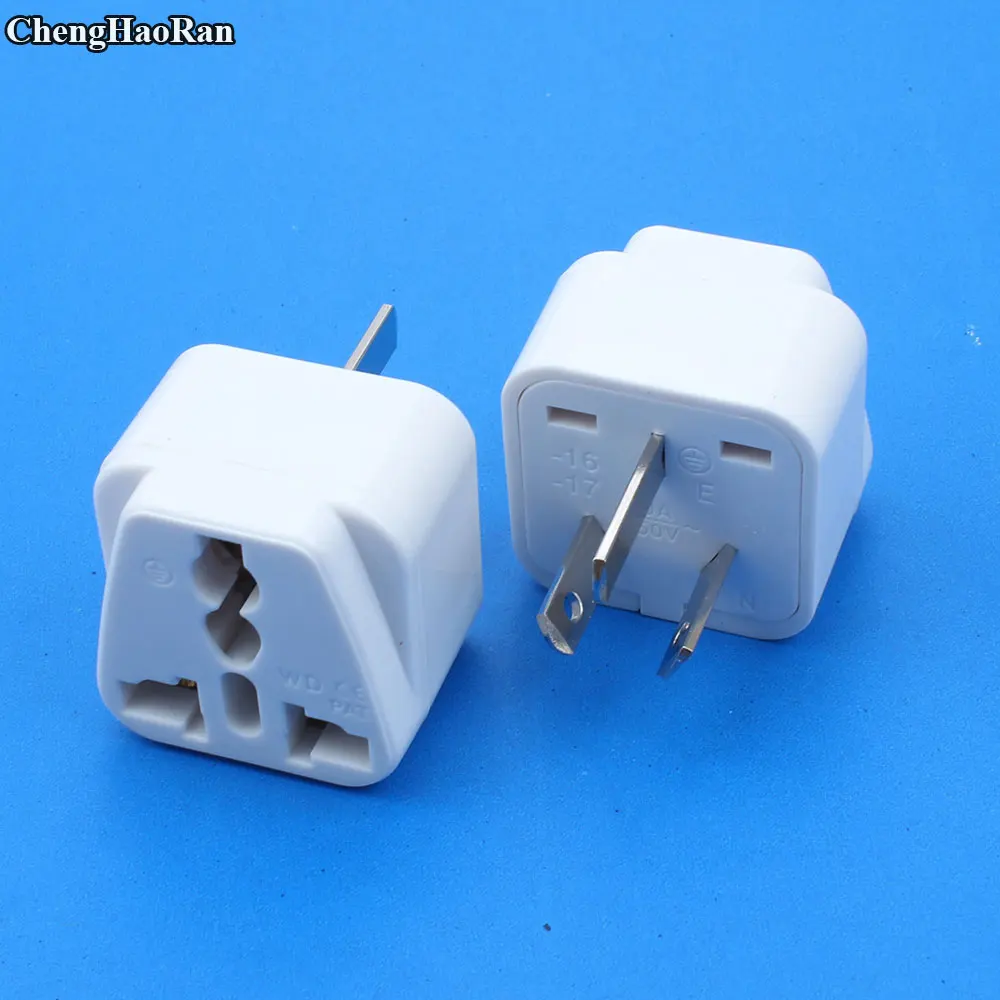ChengHaoRan White Japanese style American standard power adapter CE Japan Taiwan Thailand Multi