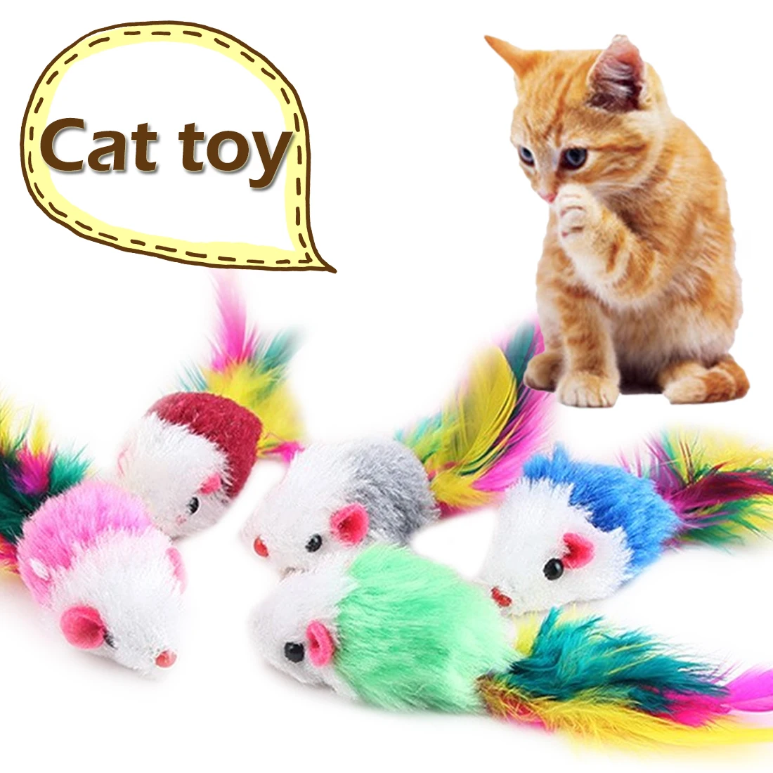 10 Pcs False Mouse Mini Funny Playing Toys For Cats Kitten Pet cat toys