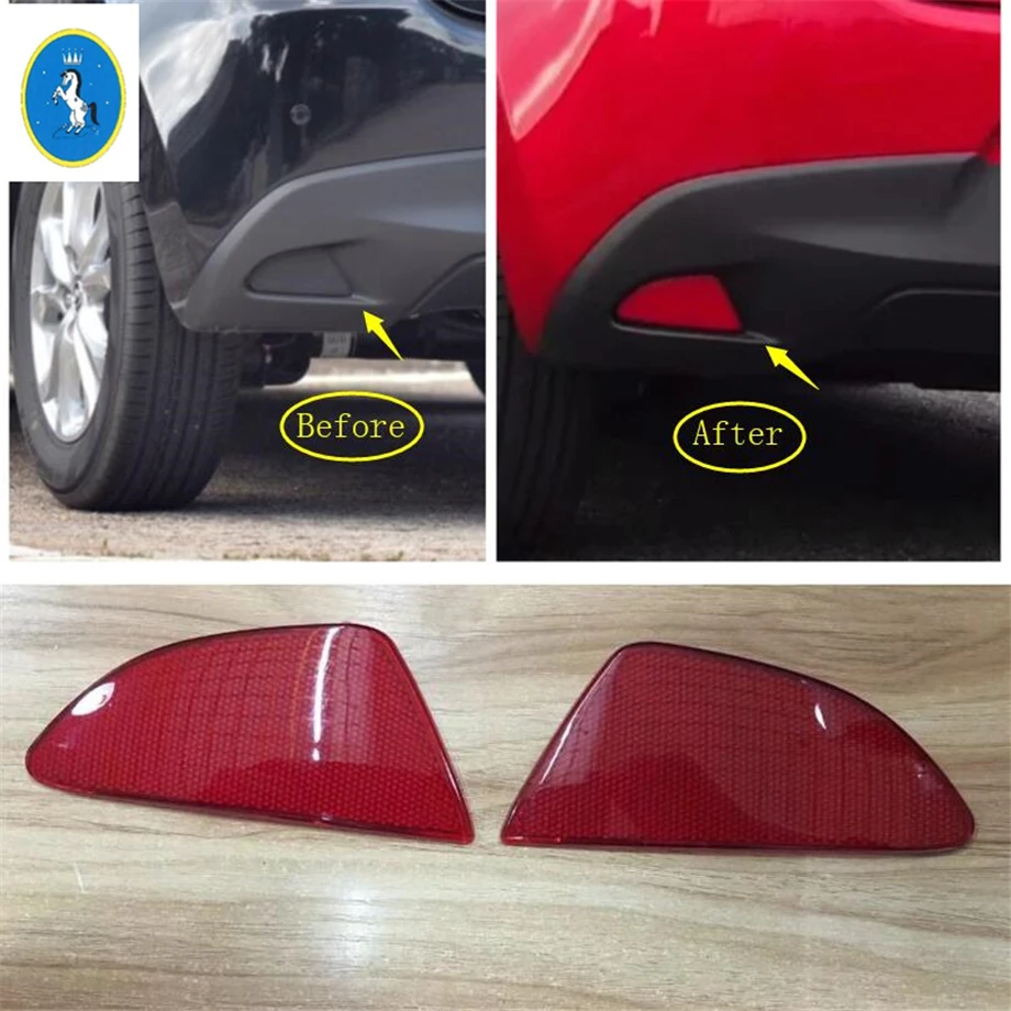 Yimaautotrims авто аксессуары задние противотуманные фары рамка Крышка отделка ABS