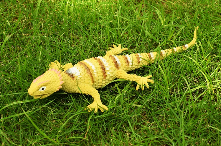 Tricky vent toy Lizards Reptile Simulation plastic forest wild animal model toys ornaments Lifelike PVC home decor Gift For Kids