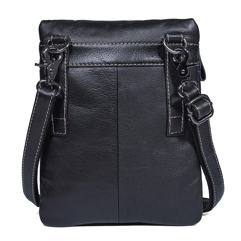 Новая повседневная черная Мужская сумка через плечо из натуральной кожи, мужская сумка через плечо, качественная Водонепроницаемая дорожная сумка для IPad