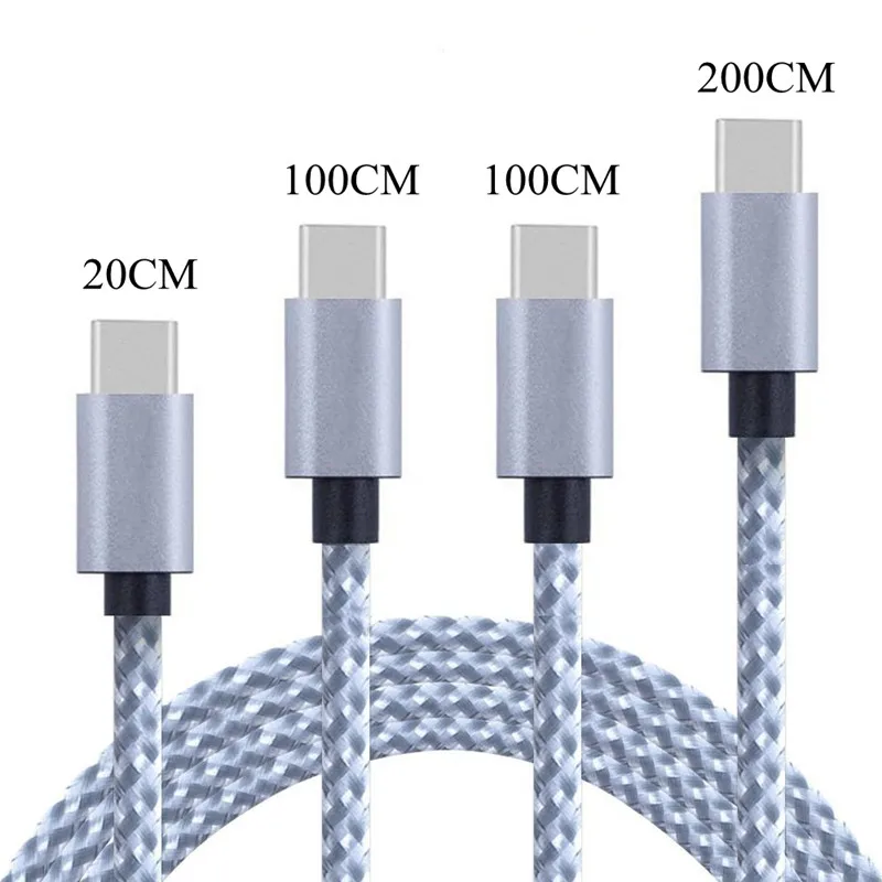 Usb type C USB A нейлоновый плетеный шнур для быстрой зарядки для samsung Galaxy S9 S8 Note 9 8 A3 A5 A7 Для huawei P20 lite mate 20 Pro