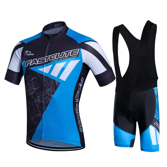 

2018 new Brand Fastcute Cycling Sets Breathable Cycling Jerseys Quick-Dry Cycling Clothing Bib Shorts GEL Pad thrasher clothing