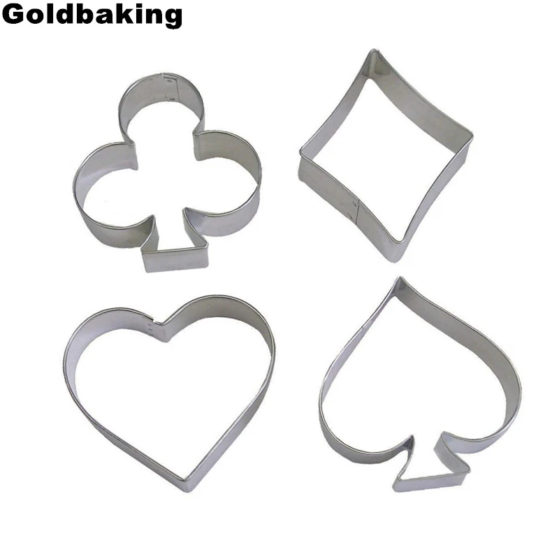 CARD COLOR 4 Piece Color Cookie Cutter Set