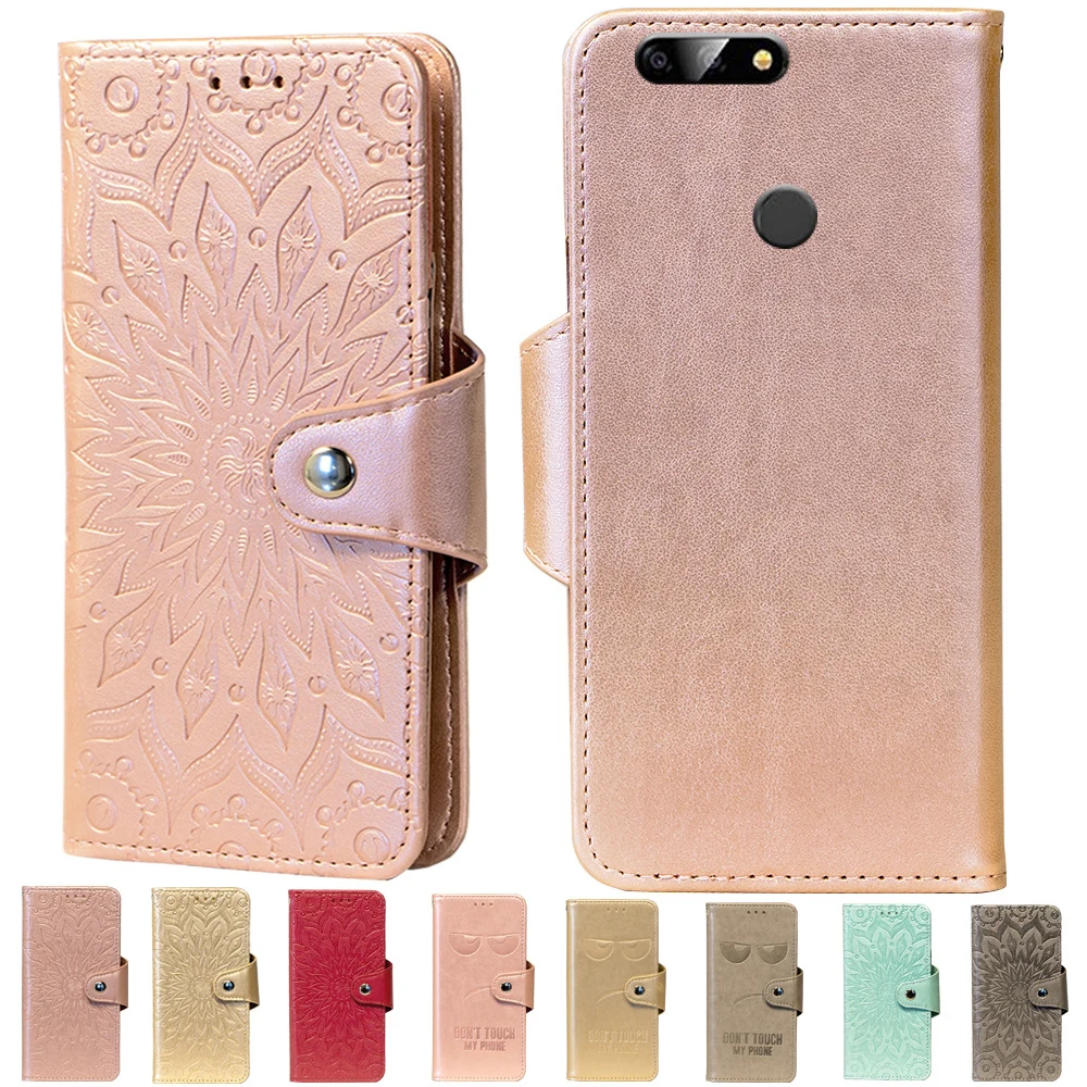 

Embossing Stand Flip PU Leather wallet Case Cover For BQ BQ-6000L Aurora Phone cases
