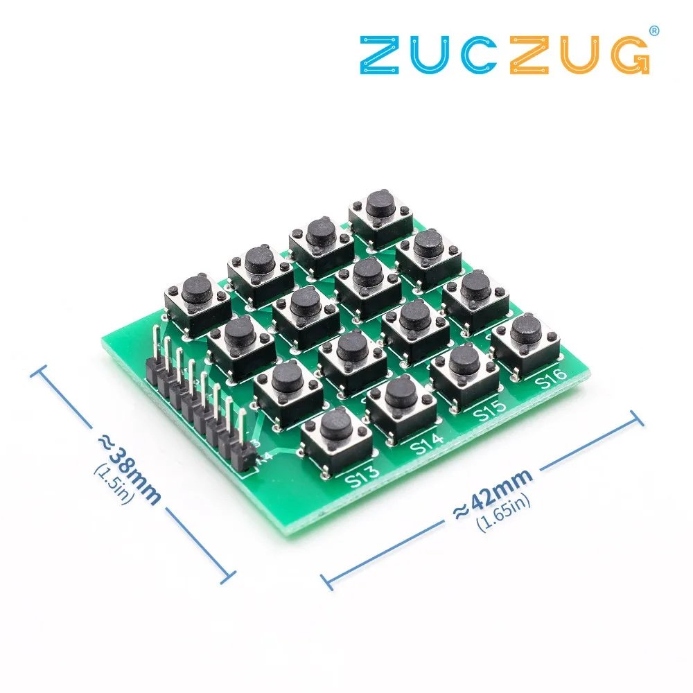 Pulsante Pad 4x4-LED Compatibile