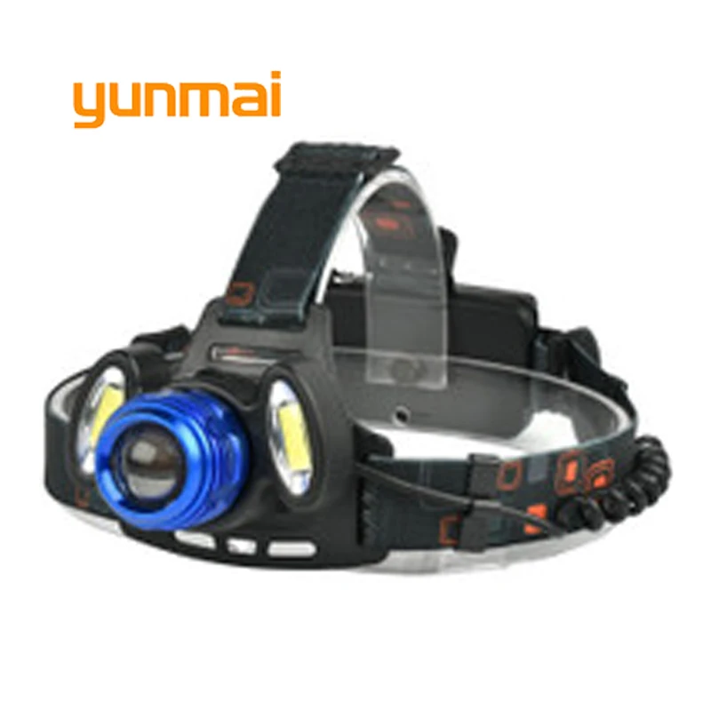 Yunmai 7000 люмен светодиодный налобный фонарь 4 режима USB для кемпинга Новый XM L T6 + 2 COB