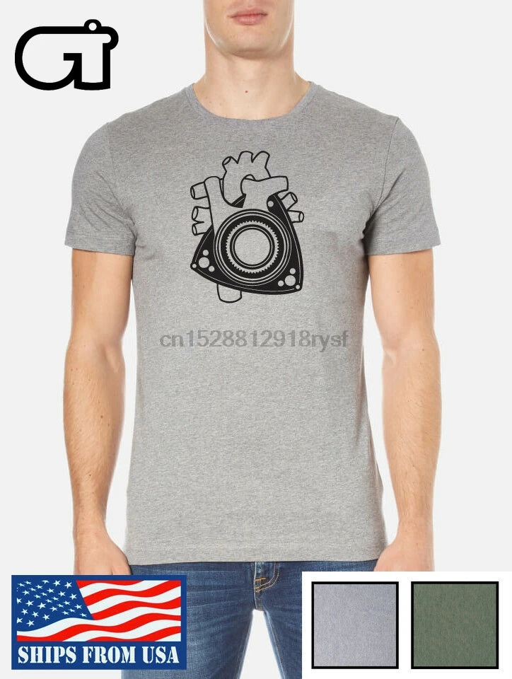 

ROTARY HEART t-shirt engine wankel RX-6 RX-7 RX-8 mazda