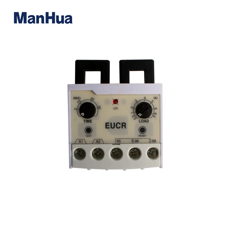 

ManHua EUCR 0.5-6.5A Electronic Overload Relay Phase Automatic Adjustment Protection And Conversion Circuit Relay