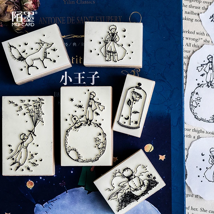 Cute Le Petit Prince decoration stamp wooden rubber stamps for scrapbooking stationery DIY craft standard stamp