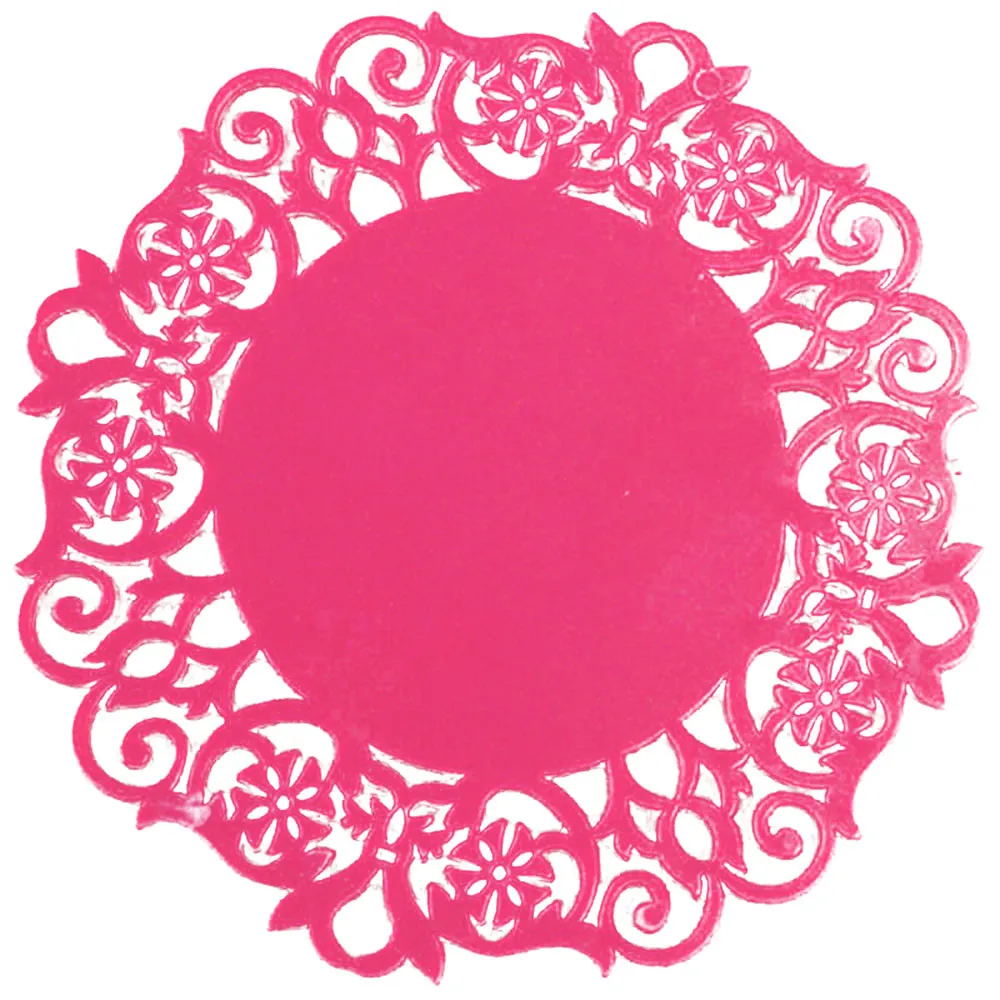 Кружева цветок Doilies Силиконовые Coaster чашки чая коврики коврик изоляционные