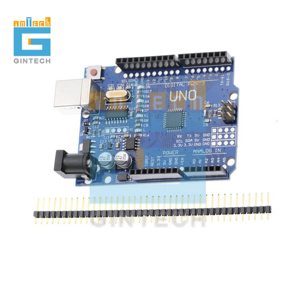 Новое поступление один Комплект UNO R3 CH340G+ MEGA328P Чип 16 МГц для Arduino UNO R3 макетная плата 50 см USB кабель - Цвет: uno R3