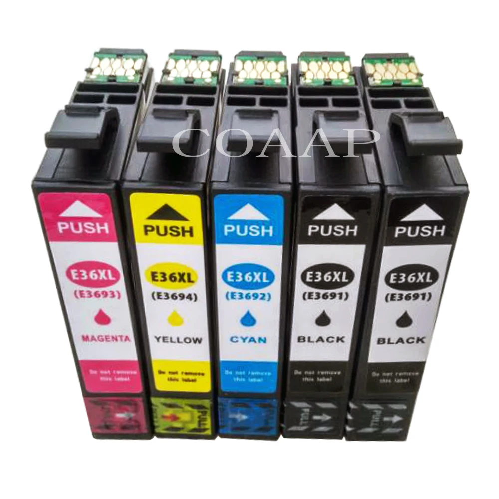 uitlijning Slecht Jachtluipaard 5 Compatible EPSON 36XL T3691 T3692 T3693 T3694 ink cartridge for  Expression Home XP 332A 325A Printer|ink cartridge|epson ink cartridgesink cartridge  epson - AliExpress