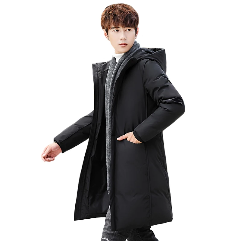 

2019 New Arrival Winter Down Jacket Thick High Quality Casual Fashion Long Parkas Winter Jacket Black Coat Brand Men Clothing
