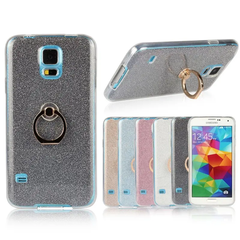 Кольцо держатель задняя крышка для samsung Galaxy S3 S4 S5 Note 5 4 3 чехол роскошный блестящий