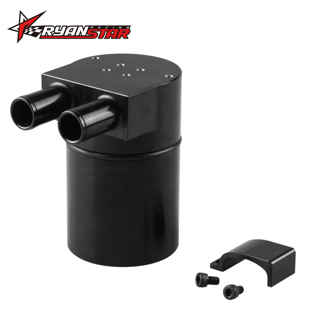 

Oil Catch Can Tank Reservoir 350ml CNC High Performance Black Aluminum Alloy For BMW N54 335 535