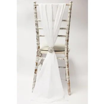 

chiffon chair sashes/wedding decoration for weddings/chair sash 20pcs