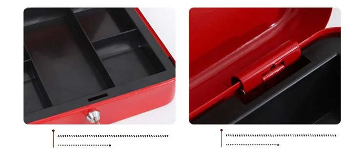 Mini Portable Security Safe Box Money Jewelry Storage Collection Box For Home School Office With Compartment Tray Lockable XS (11)