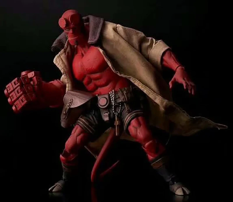 Mezco Real Clothes Can be Undress Hellboy PVC Action Figure Model Toy Doll Christmas Gift