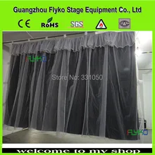 Дизайн 2x3 М звездный занавес СВЕТОДИОДНЫЙ монохромный ткань с рисунком звездного неба