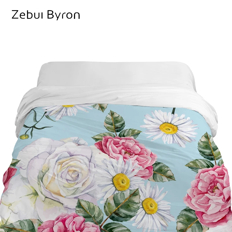 

1PCS 3D HD Printing Duvet Cover 140x200,Wedding Quilt/Blanet Cover,Sun flower Bedding Twin/King/Queen Custom size Drop Ship