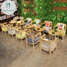 Луи Мода кафе стулья Кондитерская молочный чай магазин стол сочетание балкон Досуг компании переговоров