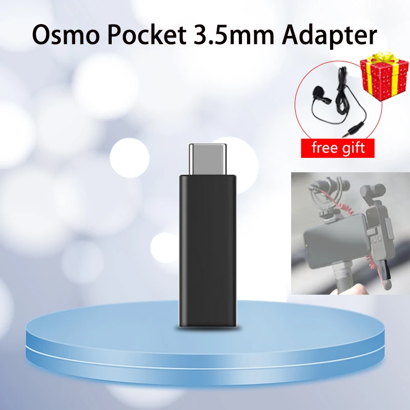

DJI Osmo Pocket 3.5mm Adapter Supports external 3.5mm microphone for higher-quality recording compatible with DJI Osmo Pocket