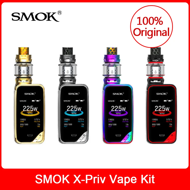 

Original SMOK X-Priv Kit 225W with V12 Prince Tank 8ml+Coils Electronic cigarette vape kit VS G-PRIV 2/MAG/I-PRIV/Species kit