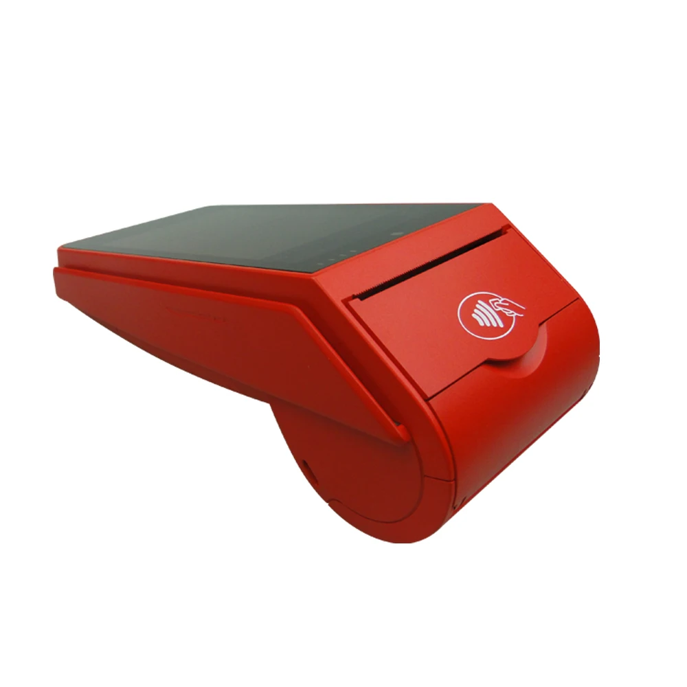 Портативный 5 дюймовый сенсорный экран GPRS Android POS терминал с принтером