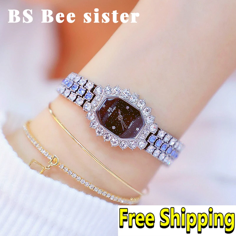 

Watches Womens 2018 Top Luxury Brand Small Dress Diamond Watch Women Bracelet Rhinestone Wristwatch Women Montre Femme 2019
