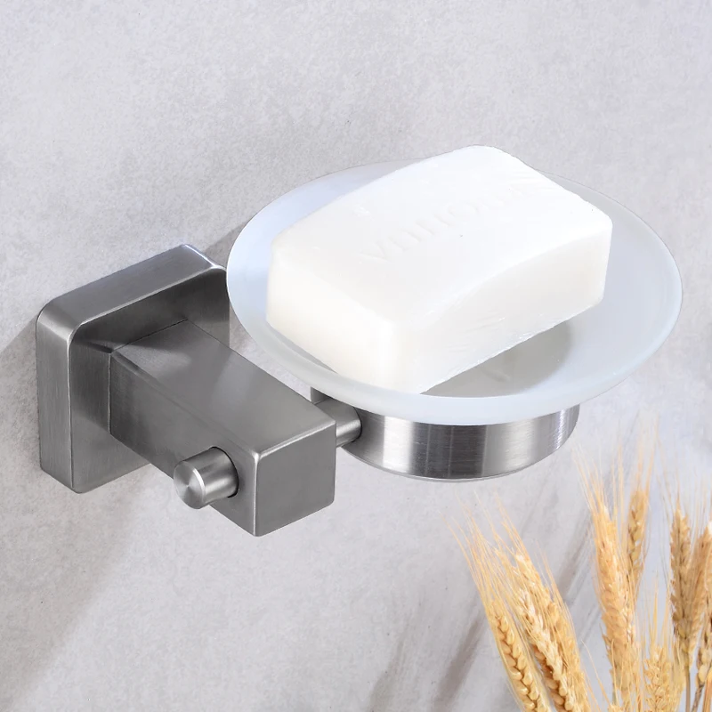 Bathroom Soap holder Shower Stainless Steel Soap Dish Storage Holder Toilet Wall Mounted Glass Soap Dishes Box Bath Accessories Bathroom Soap holder Shower Stainless Steel Soap Dish Storage Holder Toilet Wall Mounted Glass Soap Dishes Box Bath Accessories