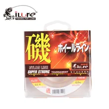 Горячие iLure лески 100 м 6-18,4 кг леска нейлон линия ЯПОНИЯ Материал леска для ловли карпа рыбалка