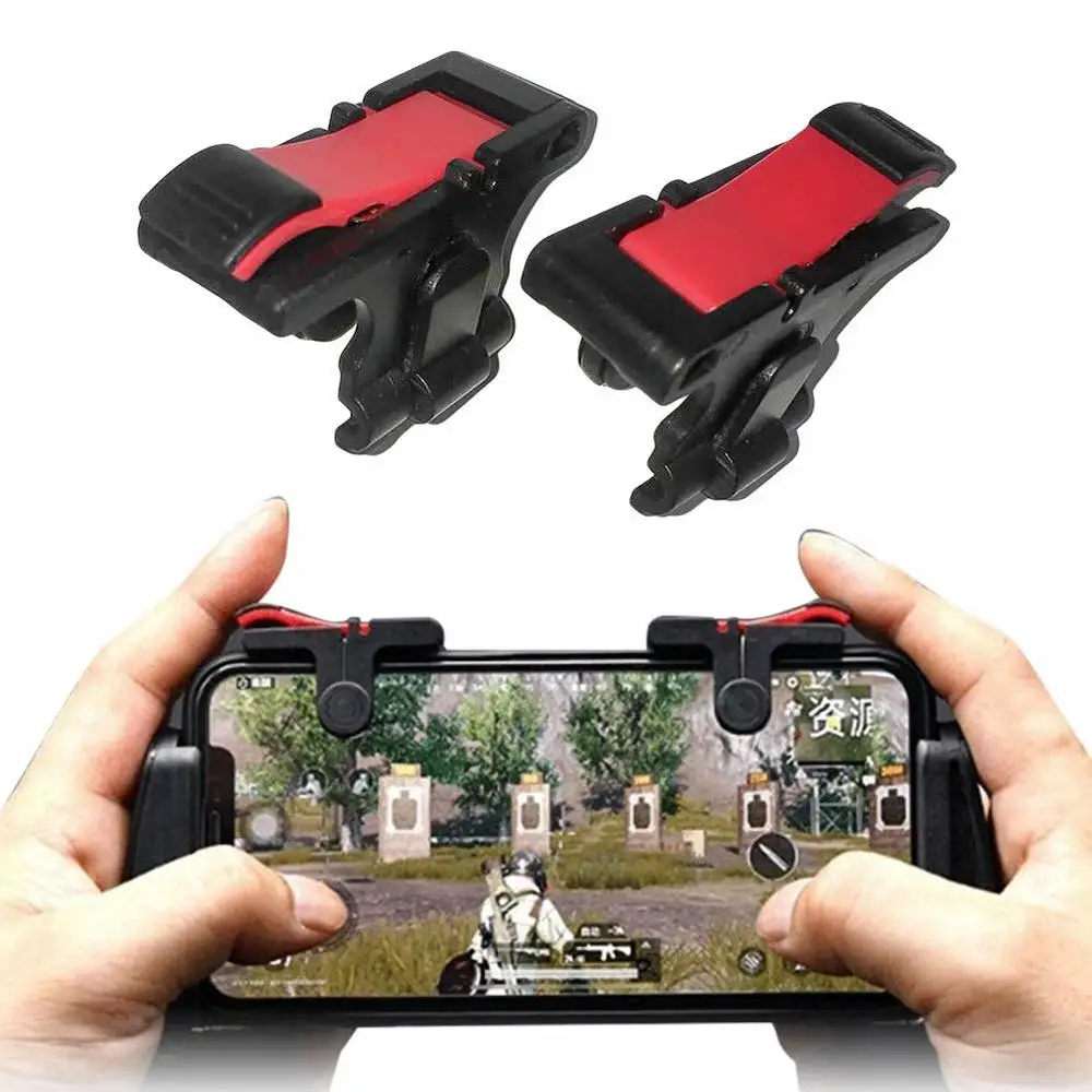 

2Pcs PUBG Moible Controller Gamepad Free Fire L1 R1 Trigger PUGB Mobile Game Pad Grip L1R1 Joystick for iPhone Android Phone
