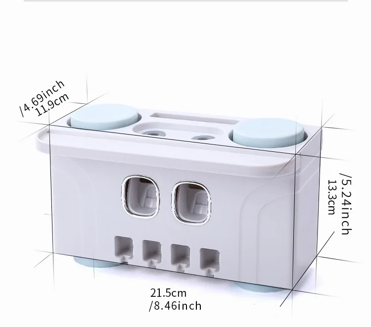 ABS ванная комната автоматический диспенсер для зубной пасты полки для хранения Бритва для зубных щеток гребень стойки держатель полки организации аксессуары
