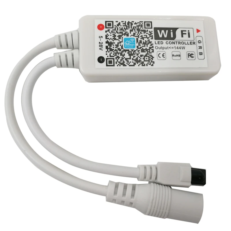 5 м 5050 RGB wifi светодиодный светильник водонепроницаемый RGB 10 м 15 м светодиодный ленточный пульт дистанционного управления wifi беспроводной контроллер 12 В комплект адаптера питания