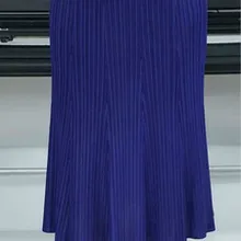 Miyake модные складные Асимметричные складные однотонные саржевая юбка дизайн высокая талия юбка