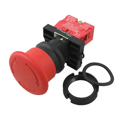 

600V 10A 1 NC Normal Close Emergency Stop Switch Mushroom Push Button XB2 ES542