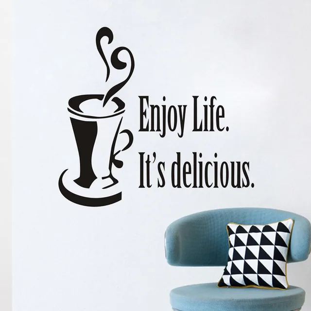 Special Offers Retro Enjoy Life Coffee Cup Wall Sticker Cartoon Style Vinyl Kitchen Dining Room Wall Stickers Decor Removable Decals Wallpaper Special Offers Retro Enjoy Life Coffee Cup Wall Sticker Cartoon Style Vinyl Kitchen Dining Room Wall Stickers Decor Removable Decals Wallpaper