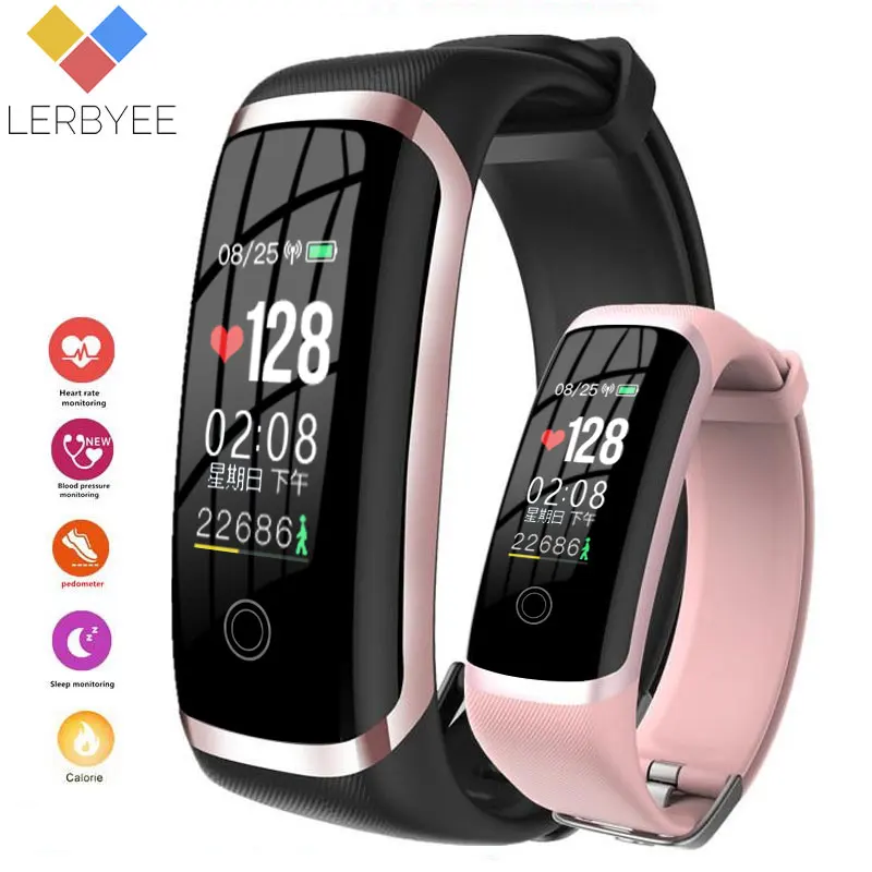 Lerbyee M4 фитнес-трекер монитор сердечного ритма NRF52832 водонепроницаемый напоминание о звонке умный браслет для мужчин и женщин часы для iOS Android