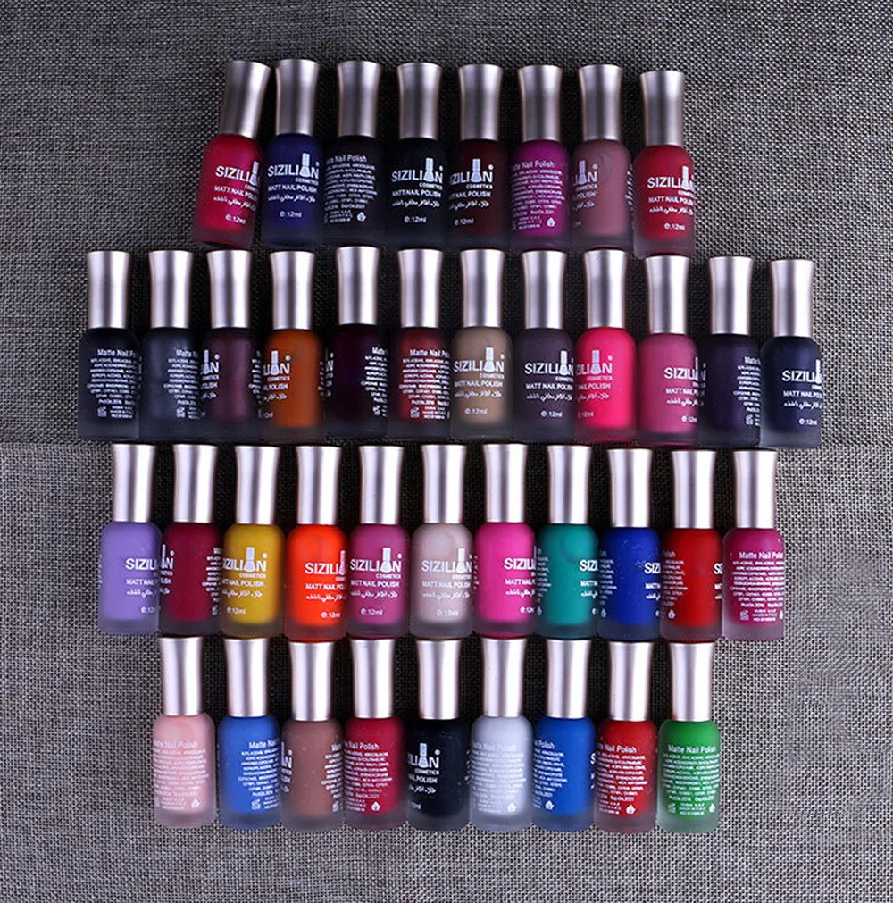 

12ml Matte Dull Nail Polish Fast Dry Long Lasting Nail Art Matte Nail Polish Gel