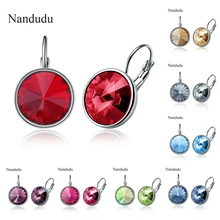 Nandudu Nueva Llegada de Lujo Cristales Pendientes de Oro Agradable de la Joyería de Moda Femenina Pendiente de Gota de Alta Calidad Regalo CE208 CE217