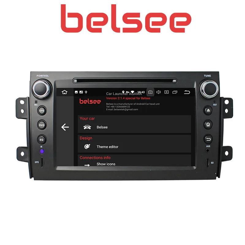 Clearance Belsee for Suzuki SX4 2006-2011 Android 8 Octa Core Car Radio 4GB Stereo Bluetooth GPS Unit Autoradio DVD Player WiFi Mirrorlink 2