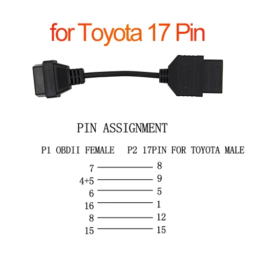 Мини VCI V14.20.019 для TOYOTA TIS Techstream FTDI FT232RL чип J2534 OBD2 Диагностический кабель minivci V13.00.022 для W7 64 бит - Цвет: for Toyota 17pin