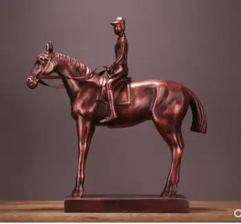 

Soft decoration office creative knight furnishing war horse model room resin furnishing American country crafts statue sculpture