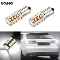 BOAOSI 2x1156 p21w 4014 кри чип светодиодный 66SMD лампы для резервного копирования Обратный Свет для AUDI A6 S3 S4 RS4 RS6