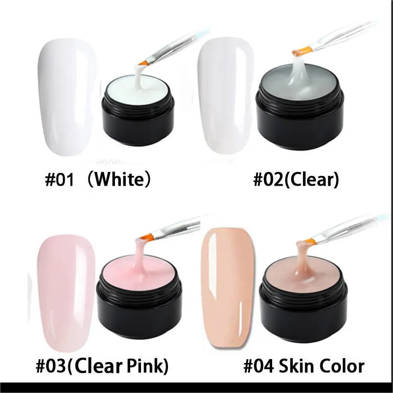 UV Gel Poly Gel Nails Polygels Nails Builder Poligel Nails Kit Extension Acrylic Nail Art Crystal UV Resin Builder