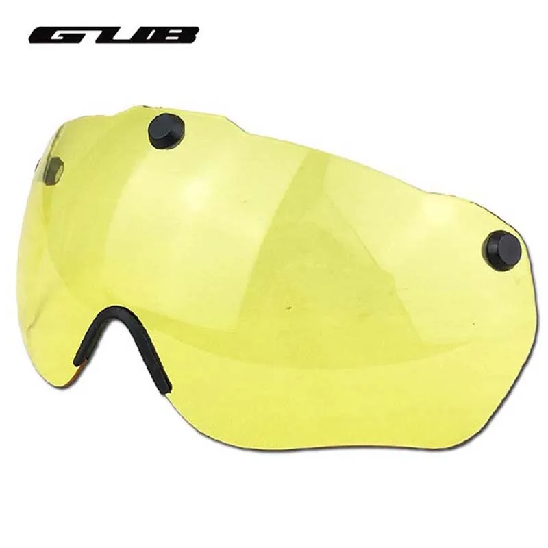 

GUB Magnetic Goggles Cycling Eyewear Ultralight Bicycle Eyewear Cycling Helmet Goggles Yellow/Gray/Clear