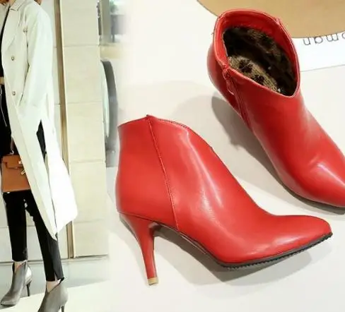 

2018 new super high heel ankle boots sexy stiletto boots.