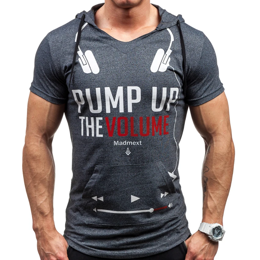 2017 New Brand short sleeve hoodies t Shirt male Top