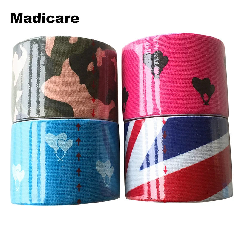 طبع الشريط علم الحركة كامو 5 سنتيمتر × 5 متر الصخور الصلبة ، للماء مرنة الشريط الطائرة الذهب الرياضية رياضية السلامة